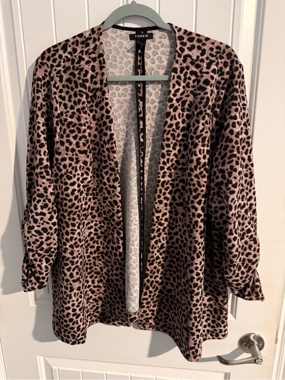 Torrid Leopard Print Lightweight Blazer — 3X